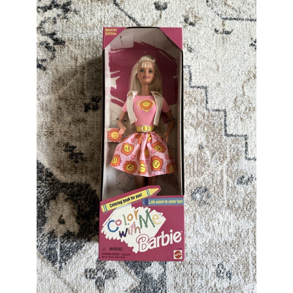 NIB Vintage Mattel Color With Me Barbie 1 Original Owner